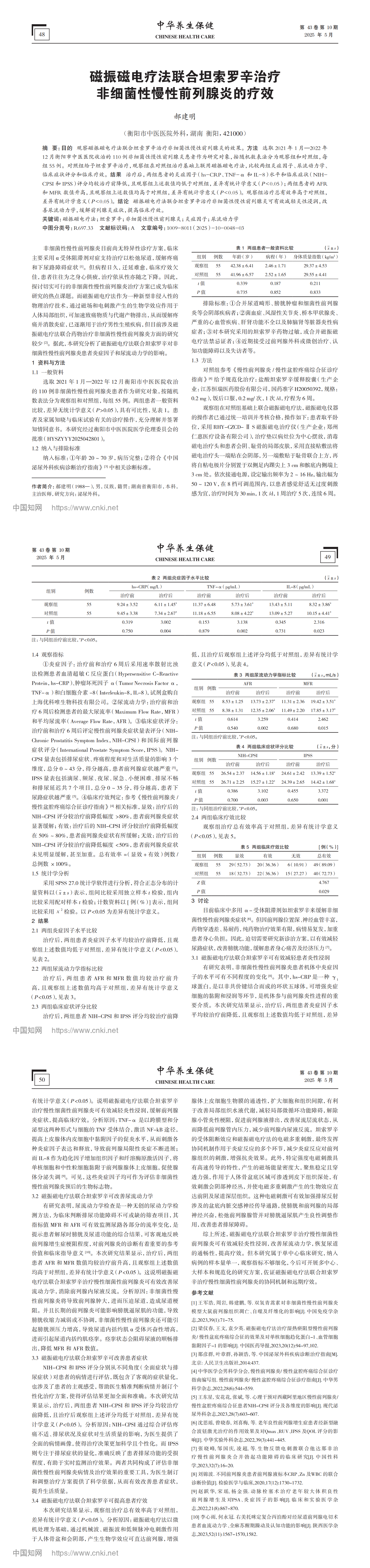 10. 磁振磁電療法聯合坦索羅辛治療非細菌性慢性前列腺炎的療效_郝建明_00.png